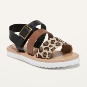 Old Navy leopard toddler sandals